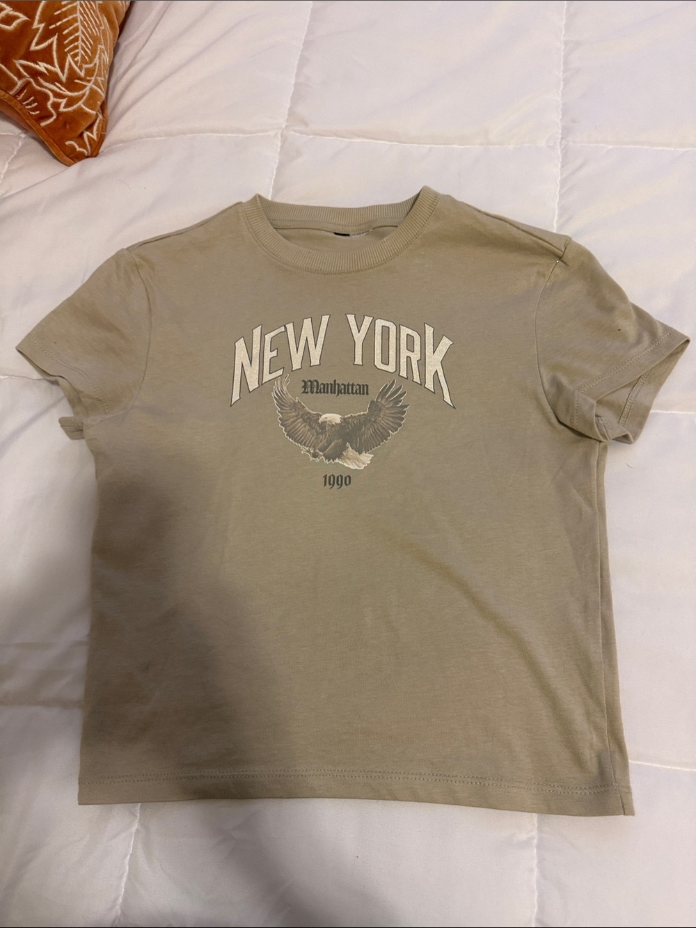 New York Manhattan Graphic Short-Sleeve Tee - Olive Green